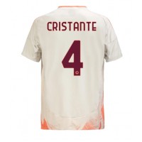 Dres AS Roma Bryan Cristante #4 Preč 2024-25 Krátky Rukáv